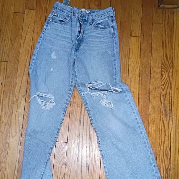 Levi's Denim - Levi's Light Blue Distressed Boyfriend Jeans